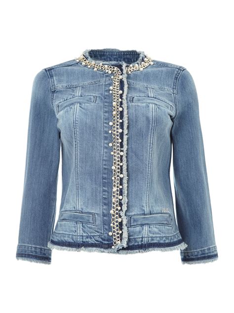 chanel denim jacket with pearls men|chanel jacket cost.